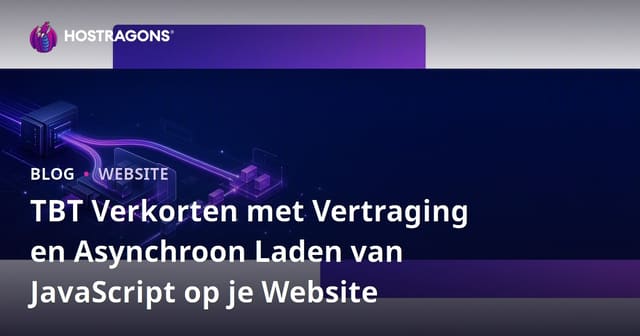 TBT Verkorten met Vertraging en Asynchroon Laden van JavaScript op je Website