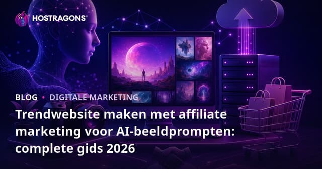 Trendwebsite maken met affiliate marketing voor AI-beeldprompten: complete gids 2026