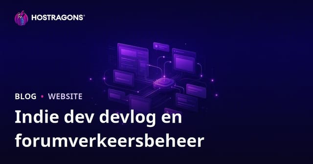 Verkeersbeheer voor Indie Game Devs: Devlog en Forum Website Optimaliseren
