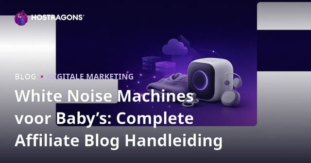 White Noise Machines voor Baby’s: Complete Affiliate Blog Handleiding