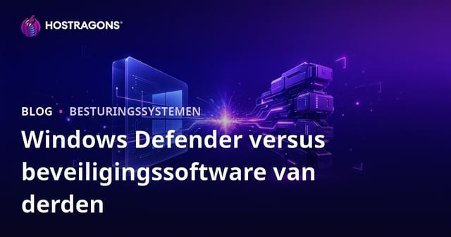 Windows Defender versus beveiligingssoftware van derden