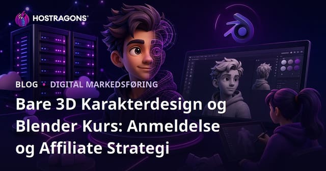 Bare 3D Karakterdesign og Blender Kurs: Anmeldelse og Affiliate Strategi