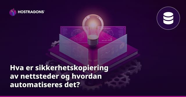 Hva er sikkerhetskopiering av nettsteder og hvordan automatiseres det?