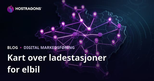 Kart over ladestasjoner for elektriske biler og regionale trafikkstrategier
