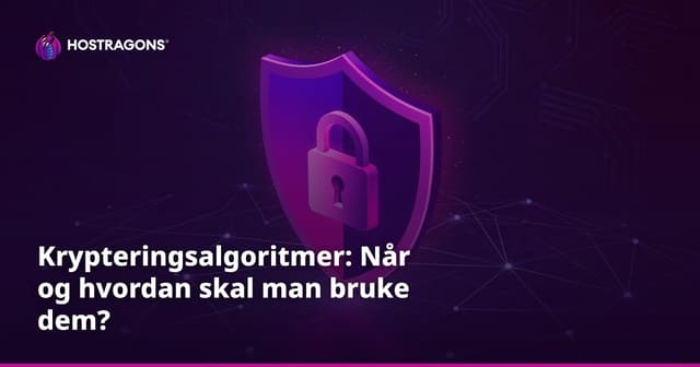 Krypteringsalgoritmer: Når og hvordan skal man bruke dem?