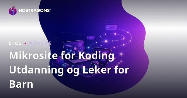 Mikrosite for Koding Utdanning og Leker for Barn