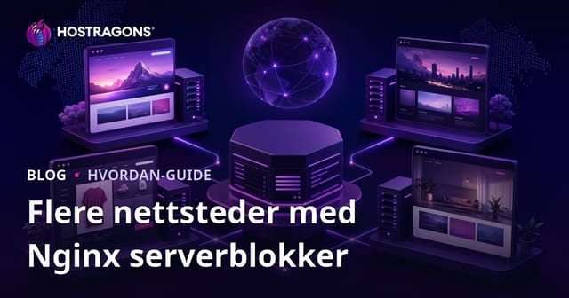 Nginx Serverblokker (Virtuelle Vertshus) for Hosting av Flere Nettsteder