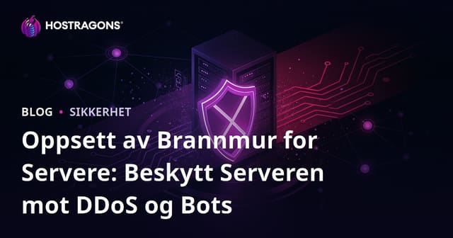 Oppsett av Brannmur for Servere: Beskytt Serveren mot DDoS og Bots