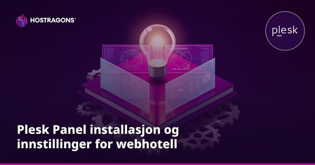 Plesk Panel installasjon og innstillinger for webhotell