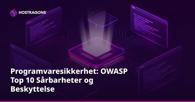 Programvaresikkerhet: OWASP Top 10 Sårbarheter og Beskyttelse