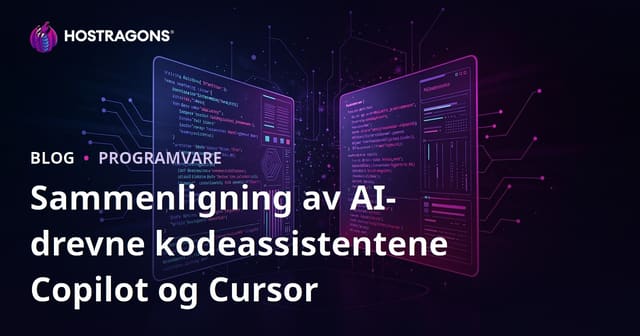 Sammenligning av AI-drevne kodeassistentene Copilot og Cursor