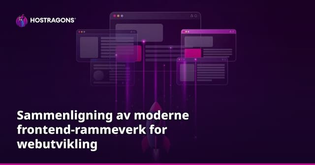 Sammenligning av moderne frontend-rammeverk for webutvikling