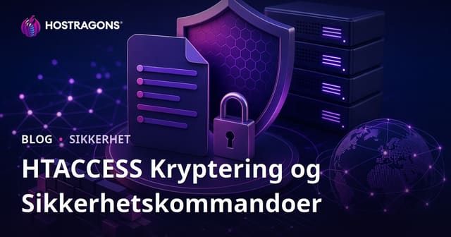 Kommandoer for kryptering av .htaccess-filen og økt nettstedsikkerhet