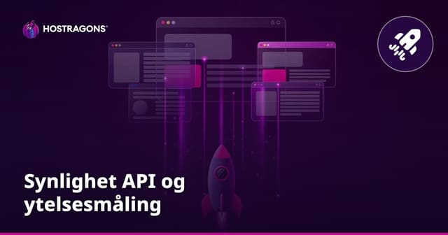 Synlighet API og ytelsesmåling