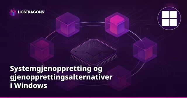 Systemgjenoppretting og gjenopprettingsalternativer i Windows