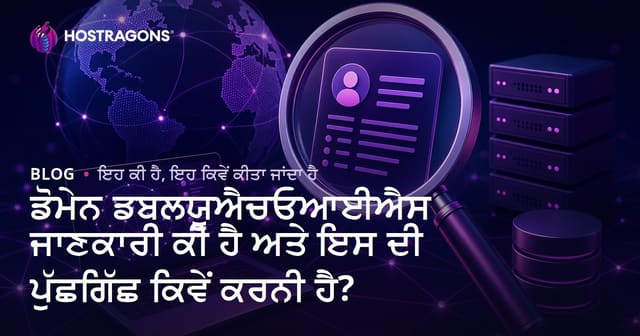 ਡੋਮੇਨ WHOIS ਜਾਣਕਾਰੀ ਕੀ ਹੈ ਅਤੇ ਪੰਜਾਬੀ ਵਿੱਚ ਕਿਵੇਂ ਚੈੱਕ ਕਰੀਦੀ ਹੈ?