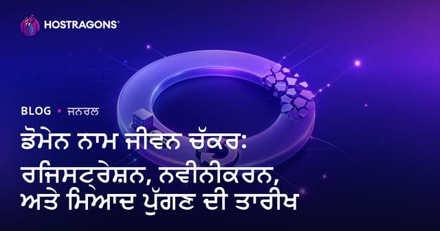 ਡੋਮੇਨ ਨਾਮ ਜੀਵਨ ਚੱਕਰ: ਰਜਿਸਟ੍ਰੇਸ਼ਨ, ਨਵੀਨੀਕਰਨ, ਅਤੇ ਮਿਆਦ ਪੁੱਗਣ ਦੀ ਤਾਰੀਖ