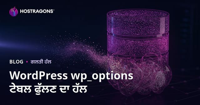 ਵਰਡਪ੍ਰੈਸ wp_options ਟੇਬਲ ਦੇ ਫੂਲਣ: ਆਪਣੀ ਸਾਈਟ ਨੂੰ ਹੌਲੀ ਕਰਨ ਵਾਲੇ ਗੁਪਤ ਡਾਟਾ ਨੂੰ ਮਿਟਾਉਣਾ