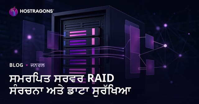 ਸਮਰਪਿਤ ਸਰਵਰ RAID ਸੰਰਚਨਾ ਅਤੇ ਡਾਟਾ ਸੁਰੱਖਿਆ