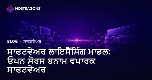 ਖੁੱਲ੍ਹਾ ਸੋਥਾ ਤੇ ਵਪਾਰਕ ਲਾਇਸੰਸ: ਵੈੱਬ ਹੋਸਟਿੰਗ ਲਈ ਕਿਹੜਾ ਸਾਫਟਵੇਅਰ ਮਾਡਲ ਚੁਣੀਏ?