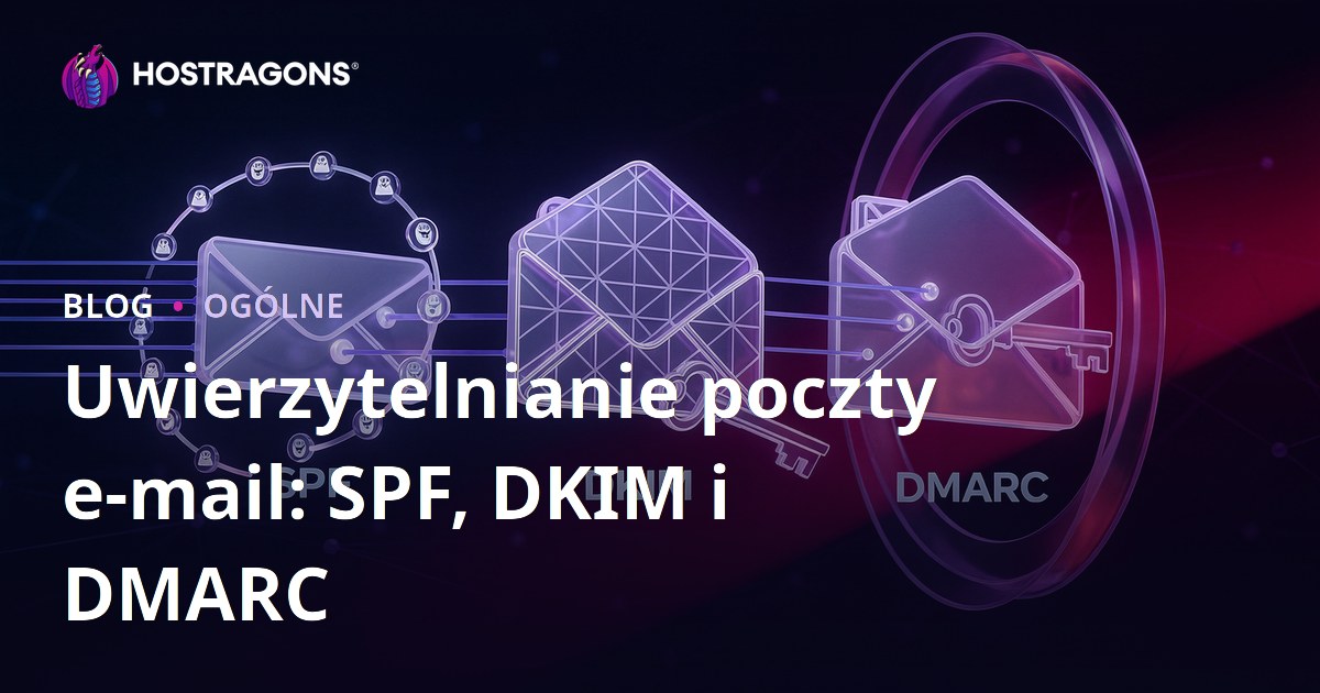 Uwierzytelnianie poczty e-mail: SPF, DKIM i DMARC