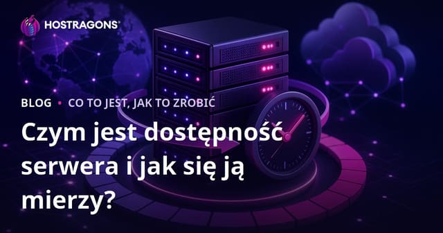 Czym jest dostępność serwera i jak się ją mierzy?