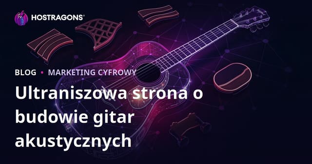 Ultra niszowa strona o produkcji gitar akustycznych i materiałach lutniczych
