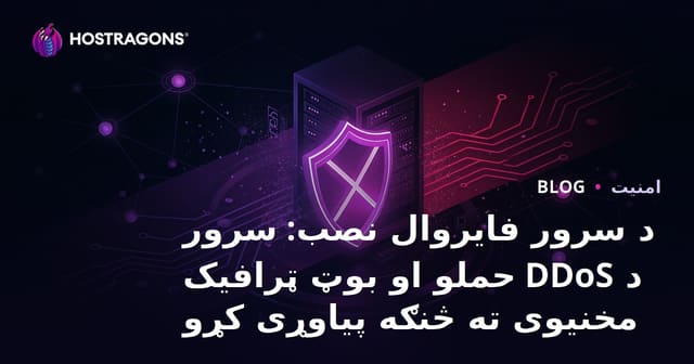 د سرور فایروال نصب: سرور د DDoS حملو او بوټ ټرافیک مخنیوی ته څنګه پیاوړی کړو
