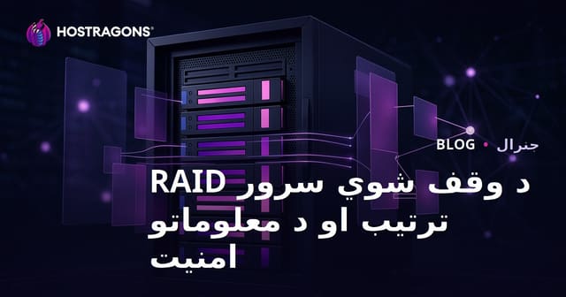 د وقف شوي سرور RAID ترتیب او د معلوماتو امنیت