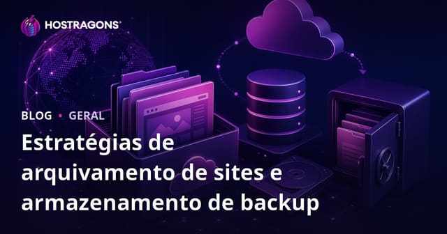 Estratégias de arquivamento de sites e armazenamento de backup
