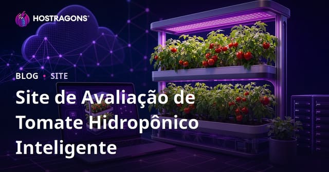 Guia para criar apenas um site de análise sobre Cultivo Hidropônico Inteligente em Casa