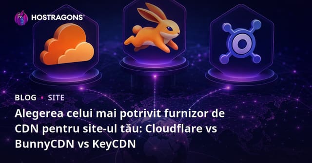 Alegerea celui mai potrivit furnizor de CDN pentru site-ul tău: Cloudflare vs BunnyCDN vs KeyCDN