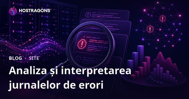Analiza și interpretarea jurnalelor de erori