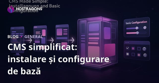 CMS simplificat: instalare și configurare de bază