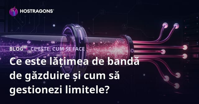Ce Este Banda Largă de Găzduire și Cum Să O Gestionezi Eficient?