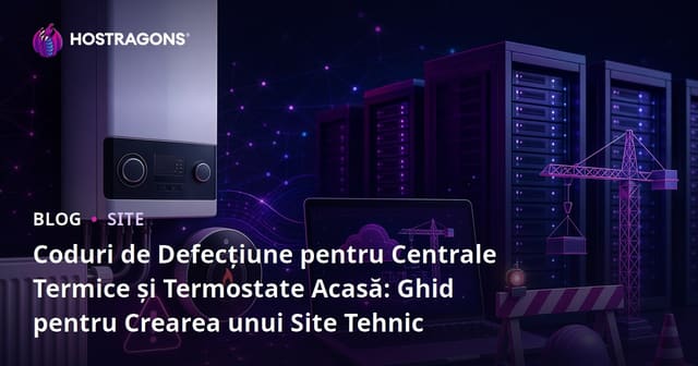 Coduri de Defecțiune pentru Centrale Termice și Termostate Acasă: Ghid pentru Crearea unui Site Tehnic