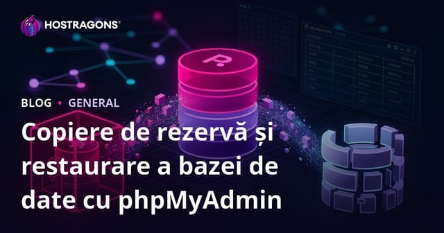 Copiere de rezervă și restaurare a bazei de date cu phpMyAdmin