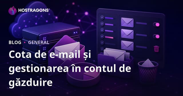 Cota de e-mail și gestionarea în contul de găzduire
