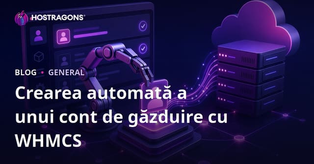 Crearea automată a unui cont de găzduire cu WHMCS