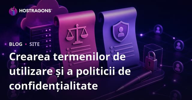 Crearea Termenilor de Utilizare și Politicii de Confidențialitate