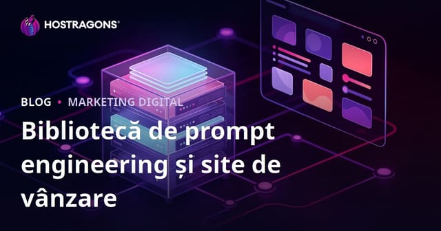 Crearea unei Biblioteci și a unui Site de Vânzări pentru Ingineria Prompturilor AI