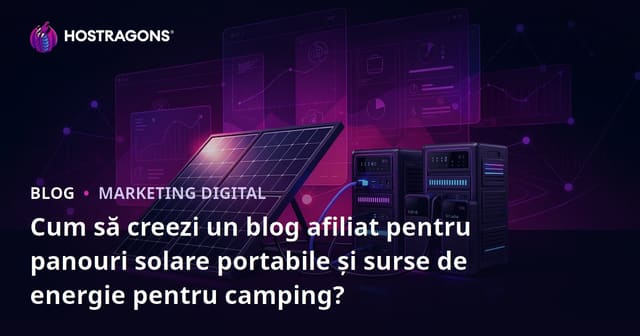 Cum să creezi un blog afiliat pentru panouri solare portabile și surse de energie pentru camping?
