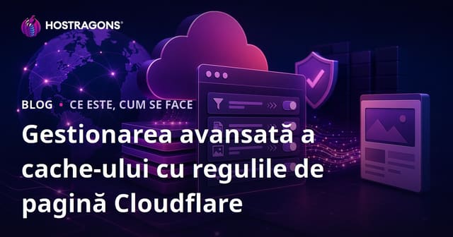 Gestionarea avansată a cache-ului cu regulile de pagină Cloudflare
