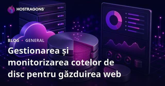 Gestionarea și monitorizarea cotelor de disc pentru găzduirea web