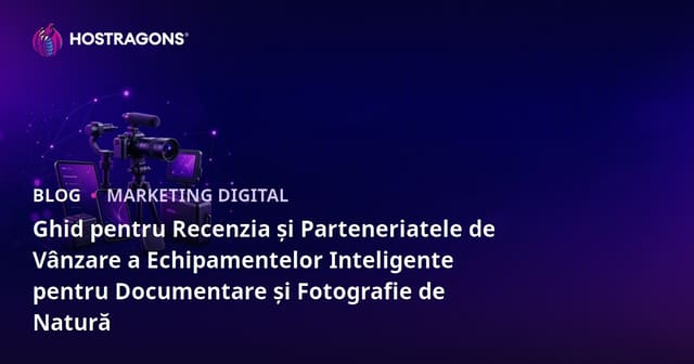 Ghid pentru Recenzia și Parteneriatele de Vânzare a Echipamentelor Inteligente pentru Documentare și Fotografie de Natură
