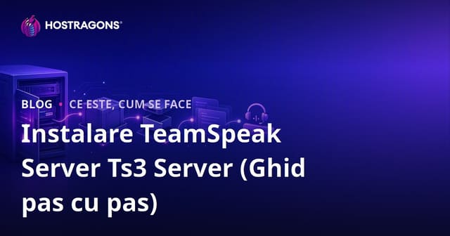 Instalarea Serverului TeamSpeak: Ghid Pas cu Pas