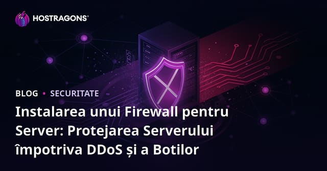 Instalarea unui Firewall pentru Server: Protejarea Serverului împotriva DDoS și a Botilor