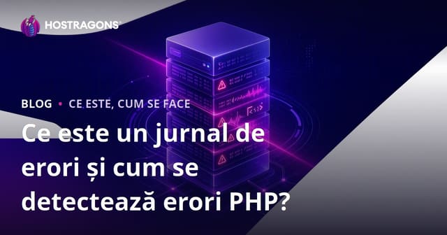 Ce este un jurnal de erori și cum se detectează erori PHP?