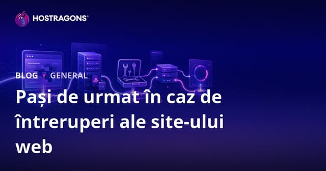 Pași de urmat în caz de întreruperi ale site-ului web