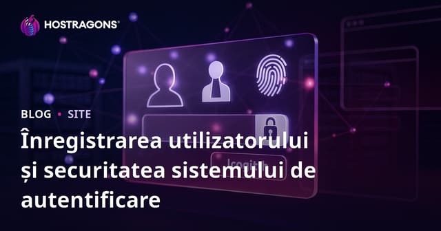 Înregistrarea utilizatorului și securitatea sistemului de autentificare
